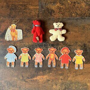 9 Teddy Bear Christmas Ornaments